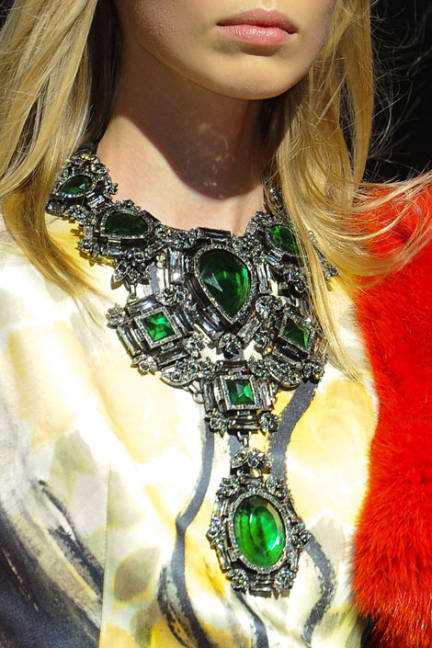Lanvin green necklace